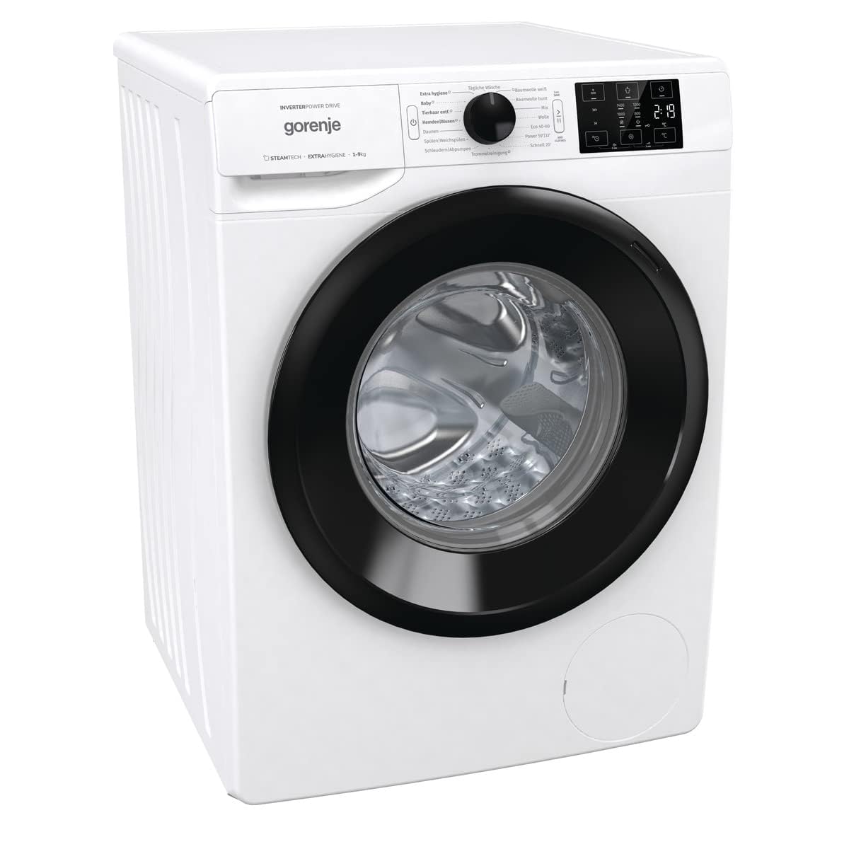 Gorenje WAM 74 SAP Waschmaschine mit Dampffunktion / 7 kg / 1400 U / 16 Programme/AquaStop/Inverter PowerDrive Motor/Edelstahltrommel/Kindersicherung/EEK A/weiß